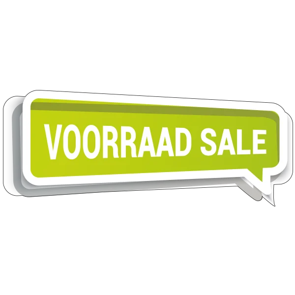 Voorraad sale sticker groen full color
