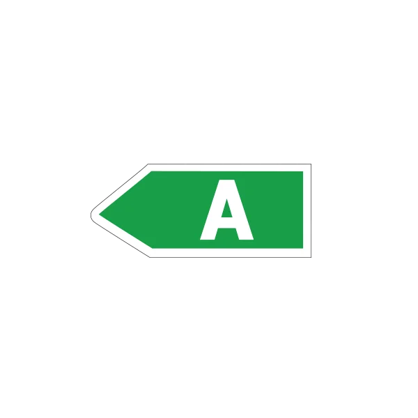A sticker groen full color
